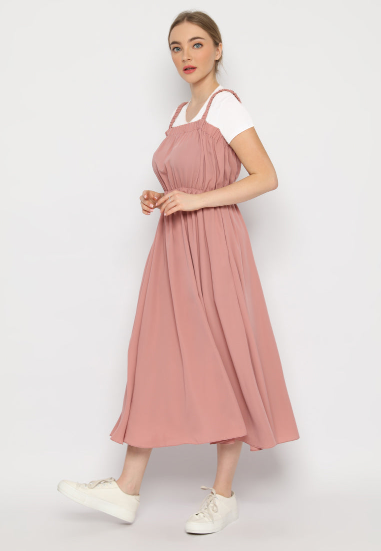 Fara Overall Dress Dusty