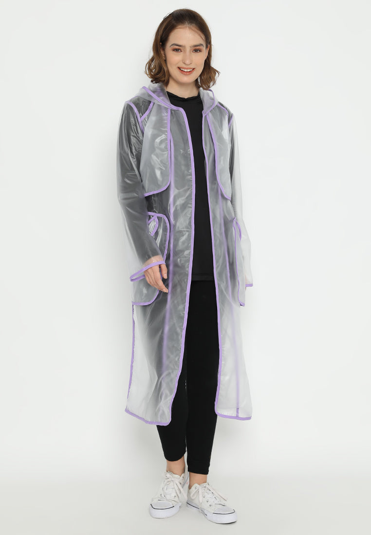 Quinnsha Rain Coat Purple