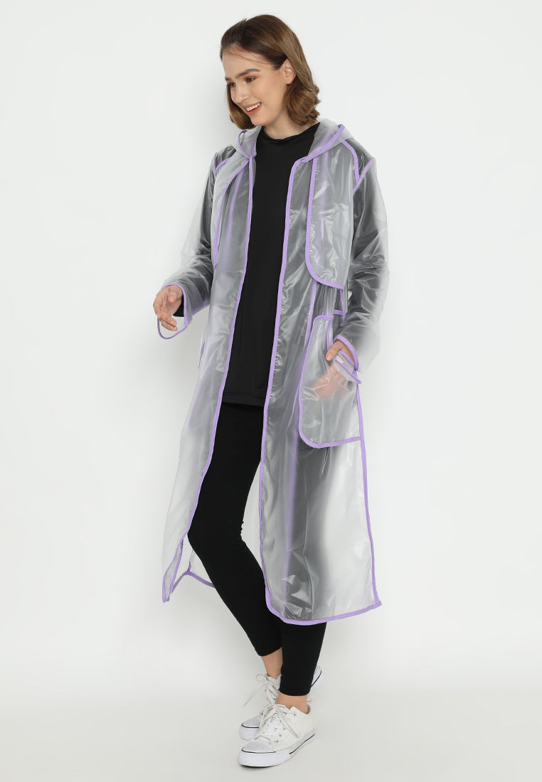 Quinnsha Rain Coat Purple