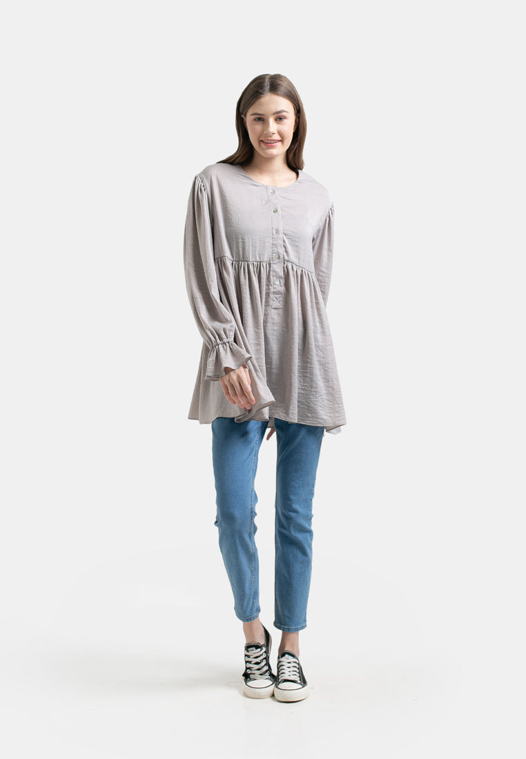 Qirani tunik Light Grey