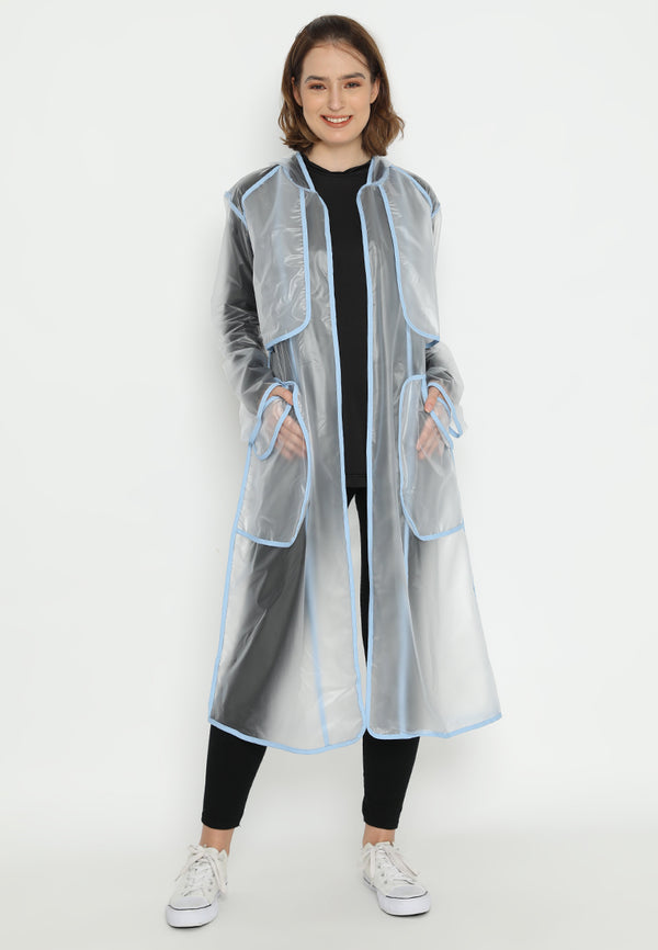 Quinnsha Rain Coat Blue
