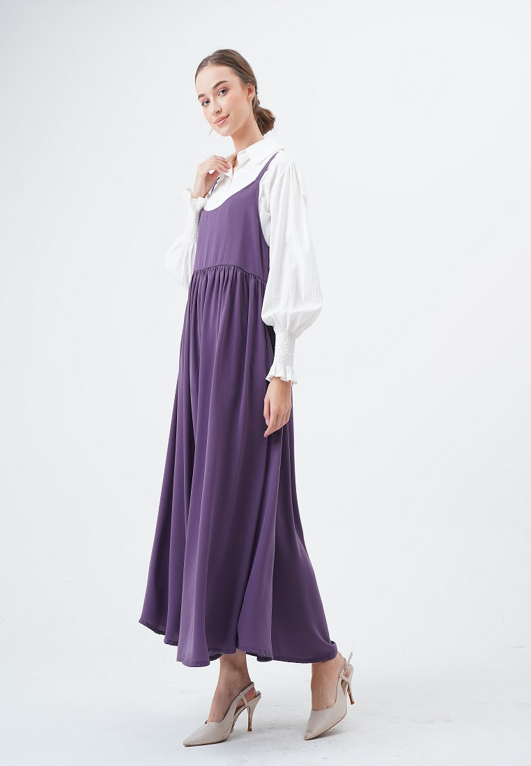 Fayyana Overall Dress Purple (NEW COLOR)