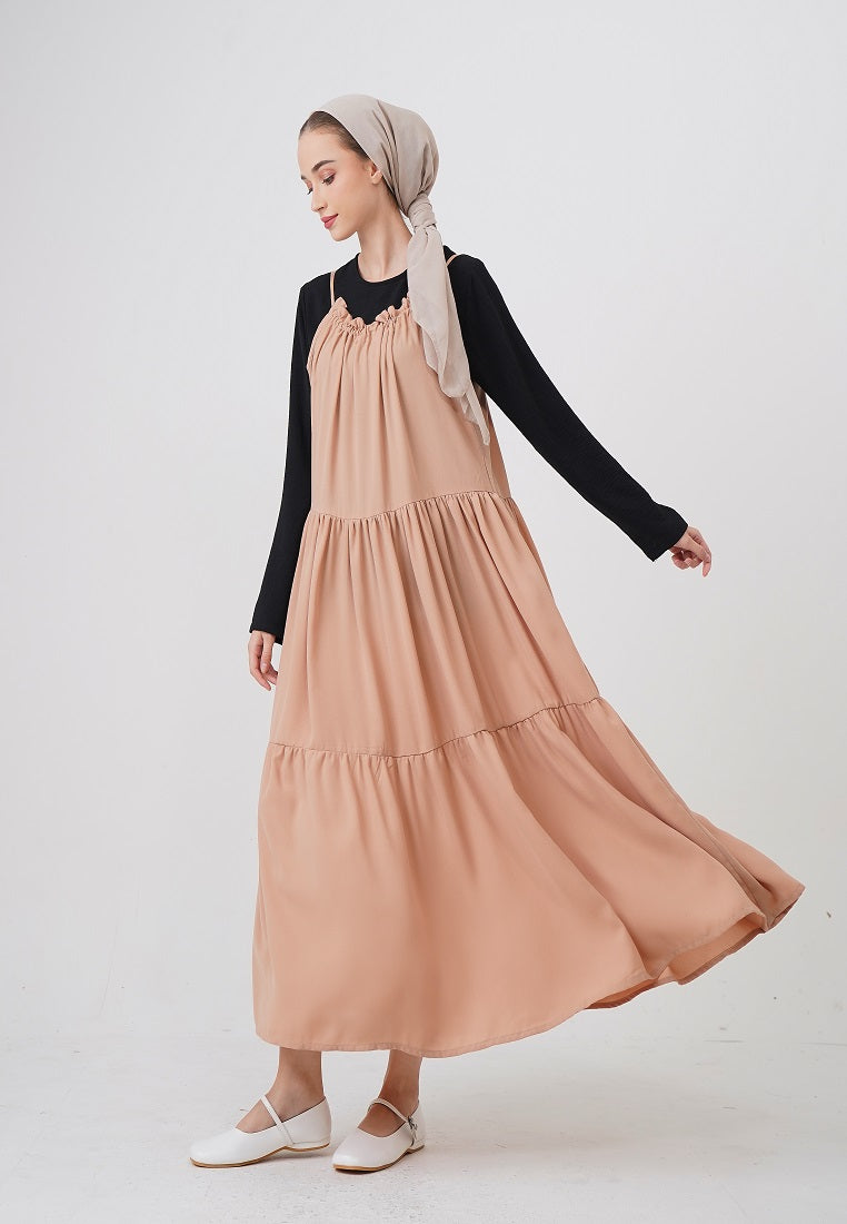 Falisha Overall Dress Cream