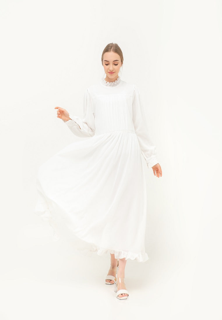 Rylee Midi Dress Broken White