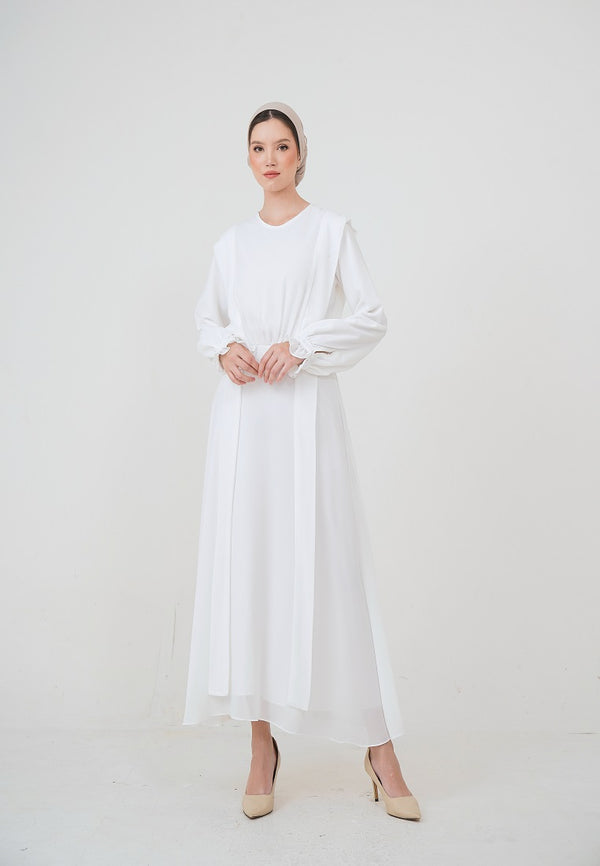 Arsyana Midi Dress White