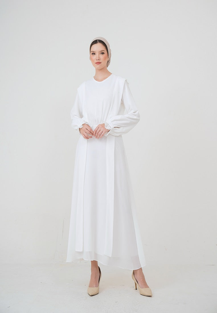 Arsyana Midi Dress White